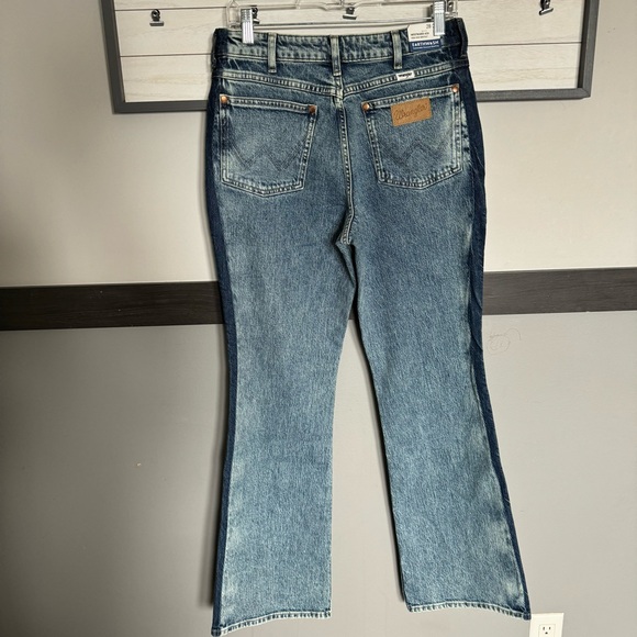 Wrangler gravity two tone acid wash westward 626 high rise boot cut jeans 28/32 - Picture 5 of 15